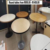 D23 - Round tables from R950.00 - R1450.00